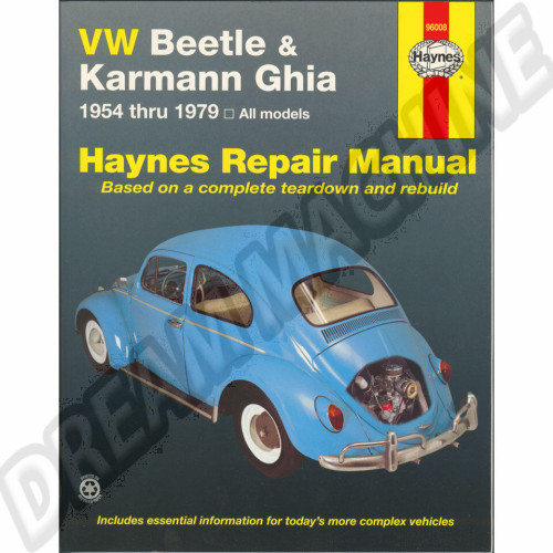 Revue-Haynes-VW-Coccinelle-Karmann-Ghia-1954-1979