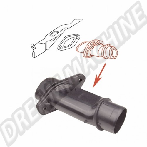 Tuyau, Chauffage, Bakélite, VW, Coccinelle, Karmann Ghia, 111255416F, 111 255 416 F