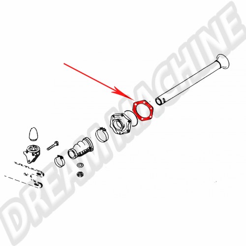 Joint papier de reglage des tubes de trompettes 0.15mm 111501133B Sur www.dream-machine.fr