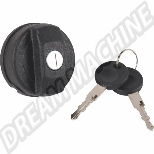 Bouchon de réservoir avec clé pour Golf 2 et 3 191201551A Sur www.dream-machine.fr