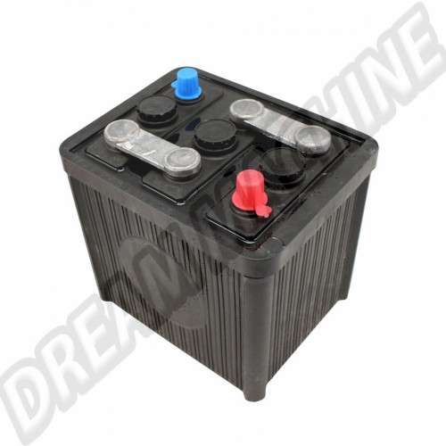 Batterie 6 V - 66 Ah Vintage (vide) 111999238/84 Sur www.dream-machine.fr