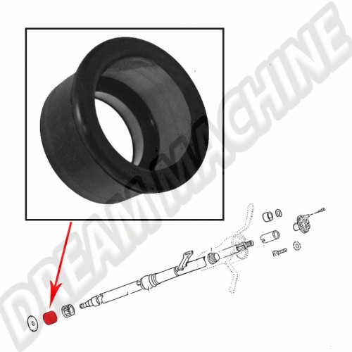 Cache central d'origine pour volant 4 branches Volkswagen Coccinelle & Karmann-Ghia 71-> 113415669F 113 415 669F