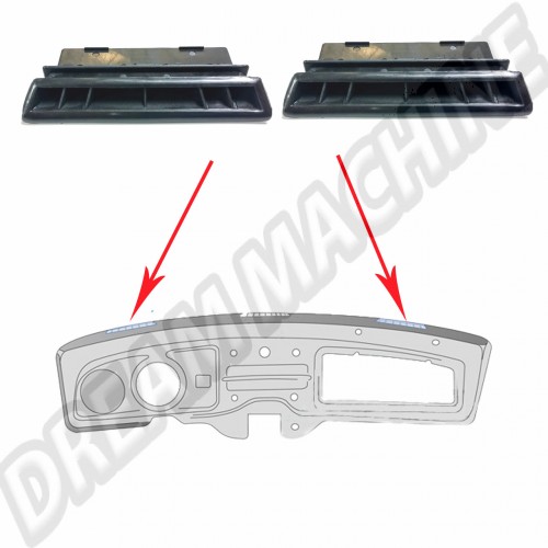 Grille de ventilation G + D 71---->>77 tableau de bord en mousse 113819635A Sur www.dream-machine.fr