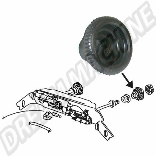 Bouton de ventilation 68---->> sans pastille N°27 tableau de bord metal 113819661F Sur www.dream-machine.fr