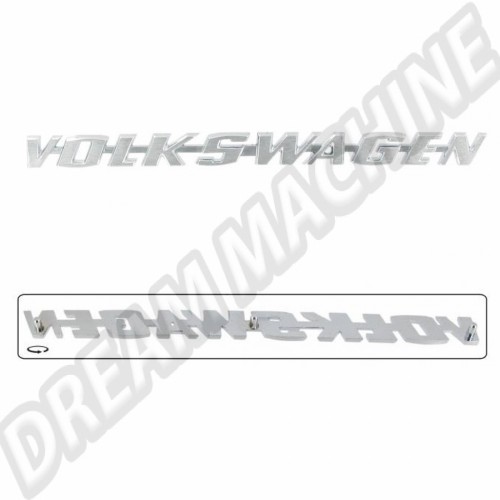 Sigle de capot avant Volkswagen cal look style 113853687 Sur www.dream-machine.fr