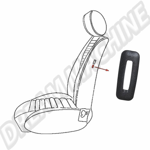 Enjoliveur de bouton lève siège 7/66---->>7/71 113881607 Sur www.dream-machine.fr