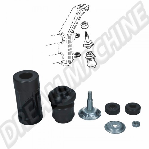 kit de montage complet d’amortisseur avant pour train à rotules 8/65- 131498441 Sur www.dream-machine.fr
