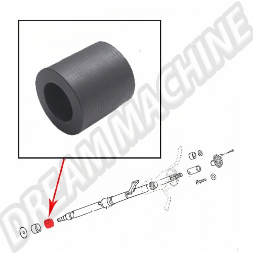 Cache central d'origine pour volant 4 branches Volkswagen Coccinelle & Karmann-Ghia 71-> 113415669F 113 415 669F