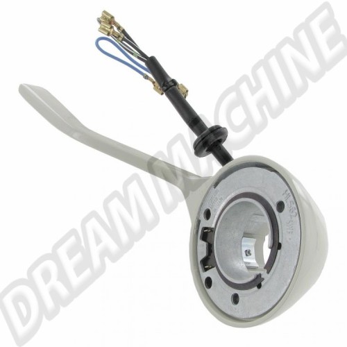 Commodo de clignotant SWF beige/argent pour VW de 08/62 à 07/65 141 953 517C 