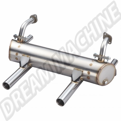 Echappement Sport inox moteur pied moulé  155-201-05100 Sur www.dream-machine.fr