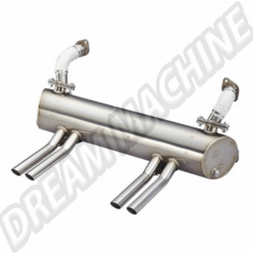 Echappement inox style Abarth pour moteur 1300/1600cc 155-203-45100 Sur www.dream-machine.fr
