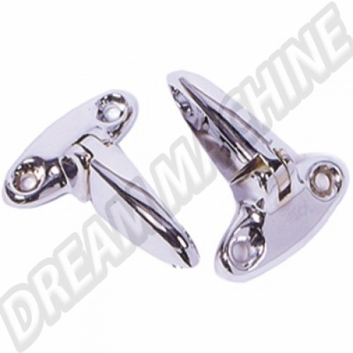 Attaches chromées capot arrière Buggy B1555 Sur www.dream-machine.fr