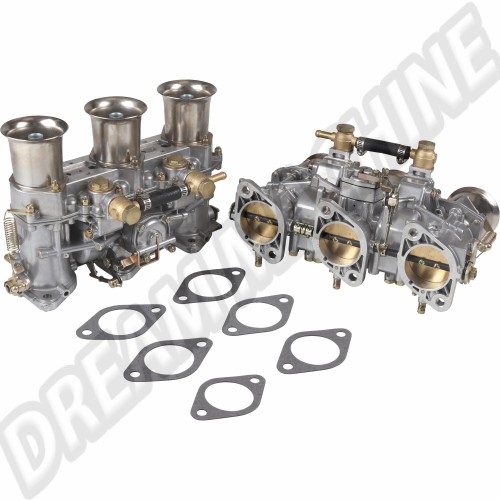 Ensemble double carburateur, Style Weber, 46IDA3C, Venturi, Gicleurs principaux, Régulateur d'air, Tube d'émulsion, Performances, Porsche 911 SC, Porsche 911, Porsche 964 C2/C4.