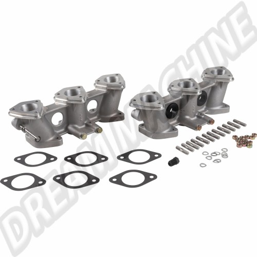 Collecteur d'admission Motronic, Porsche 964, Porsche 993, 3,6L, 46x42 mm, Hauteur standard, Performance, Kit, Amélioration des performances, Flux d'air, Système Motronic (DME), Compatibilité, Installation.