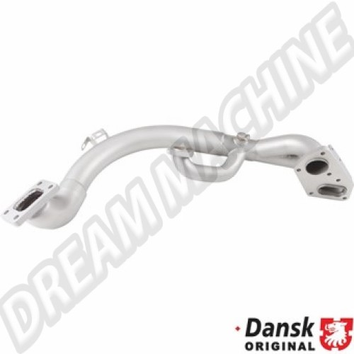 Tuyau de dérivation turbo en acier inoxydable, surface sablée pour Porsche 911/930/964/965 (3.0, 3.3, 3.6), 01/63-09/93. Références : 1620200800, 1 620 200 800, 93011100302, 93011100304, 93011100305.