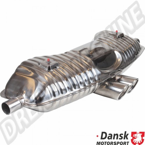 Échappement, Sport, OE, Porsche Boxster 986, Inox Poli, Doubles Sorties, Essence, Référence 99611112105-2, 996 111 121 05-2