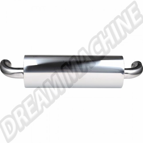Échappement sport arrière, acier inoxydable, poli, Porsche 964 C2, Porsche 964 C4, homologation TÜV/EEC, 1620606200, 162-060-6200