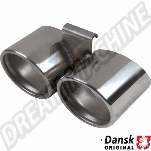Embouts, Échappement, OE Look, Inox, Porsche Boxster 986, Diamètre 95mm, Référence 94.905S, 94 905 S