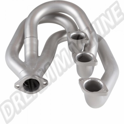 Échangeur de chaleur d'échappement de course en acier inoxydable, sans fonction de chauffage, Ø45 mm extérieur, côté conducteur. Convient aux modèles PORSCHE 911/930 2.0, 2.2, 2.3, 2.7. Référence : 1623101970, 91.019S.
