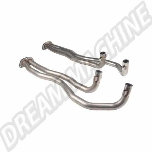 Échangeur de chaleur, Acier inoxydable, Porsche 914, 1972-1974, côté conducteur, côté passager, 1623106610, 162 310 661 0