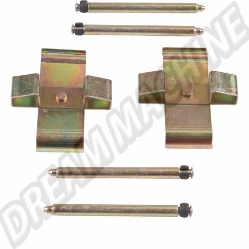 Obtenez un kit de montage de plaquettes de frein de qualité pour votre Porsche 911 S/L (côté conducteur) et 911 T/E/S (côté passager). Ce kit est spécialement conçu pour le "A-caliper" et convient aux modèles Porsche 911 S/L fabriqués entre janvier 1963 e