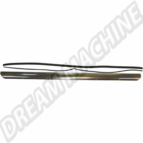 Moulure bas de caisse longue Porsche 911 E/S 2.0-2.4, 08/68-07/73, Référence 90155910553, accessoire esthétique voiture, protection carrosserie, résistance aux éléments.