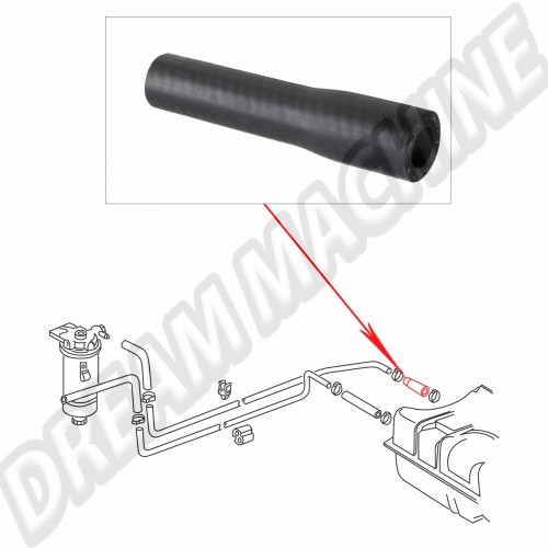 Tube de remplissage du réservoir pour Golf 1 ->84 171201129F Sur www.dream-machine.fr