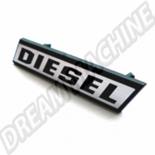 Sigle avant DIESEL sur calandre pour Golf 1 171853679A Sur www.dream-machine.fr