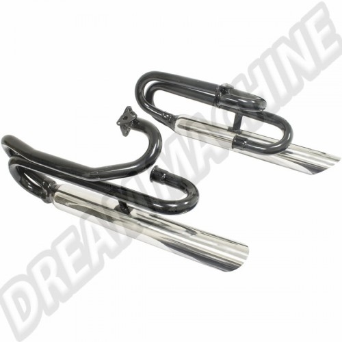 2 en 1 chromé avec chicane (pour Buggy) 00-3709-0 Sur www.dream-machine.fr