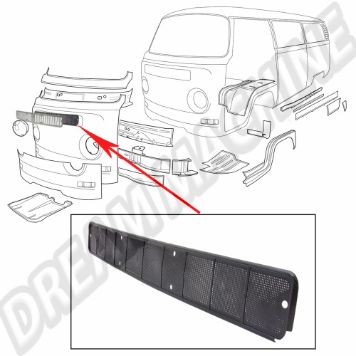 Moustiquaire derrière la grille de face avant 73-79 211259165A Sur www.dream-machine.fr
