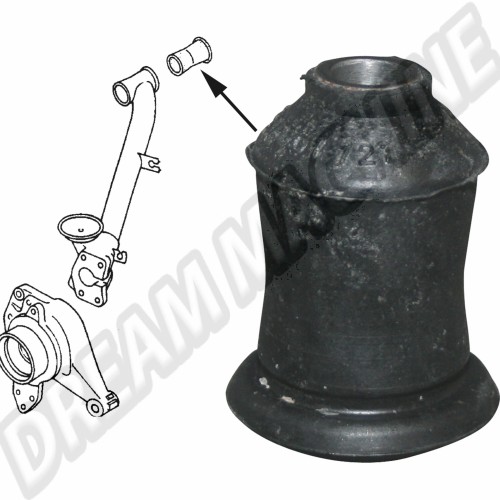 Silentbloc avant de bras oblique de suspension 8/1967-7/1979 211501121 Sur www.dream-machine.fr