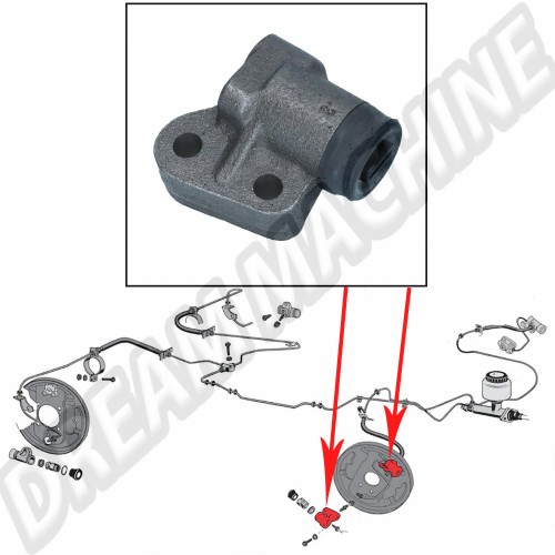 cylindre de roue avant gauche pour Combi de 64 --->>07/70 Varga 211611069CV Sur www.dream-machine.fr