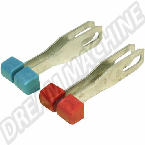 Manettes de chauffage métal/plastique rouge/bleu 1968-7/1972 l'ensemble 211711369 Sur www.dream-machine.fr