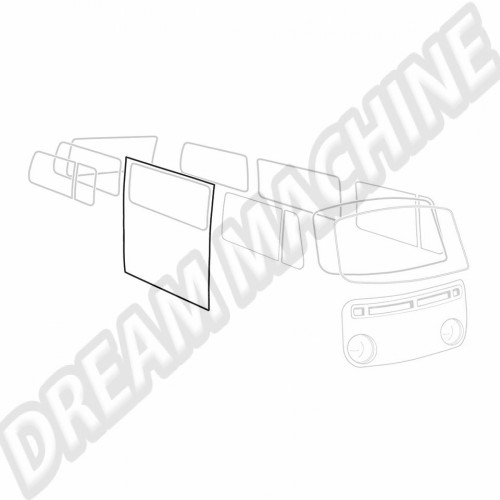Joint de porte latérale coulissante droite T2 68--> 211843792B Sur www.dream-machine.fr