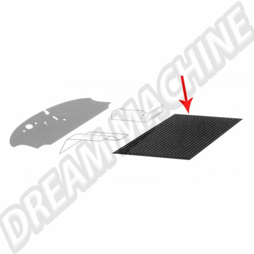 Tapis caoutchouc noir arrière Combi  211863731 Sur www.dream-machine.fr