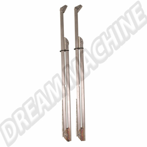 Supports en inox complets avec ressorts en place de toit levant Westfalia 8/1967-7/1973 La paire Dm2710210 Sur www.dream-machine.fr