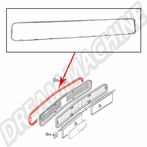 Grilles en inox pour face avant T2 68-72 AAC085 Sur www.dream-machine.fr