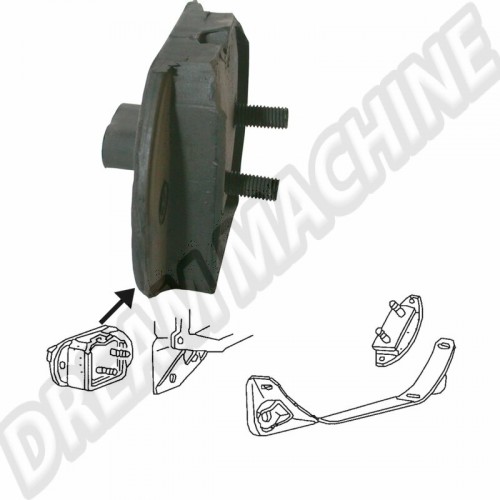 Silentblocs, Support Avant de Nez, Volkswagen, Coccinelle, Cox, Ghia, Type 3, boîte de vitesses manuelle, Confort, 311301265A, 311 301 265 A