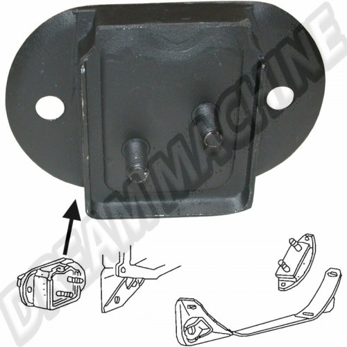 Silentblocs, Support Avant de Nez, Volkswagen, Coccinelle, Ghia, Type 3, Type 181/Kübel, boîte de vitesses manuelle, Confort, 311301265B, 311 301 265 B