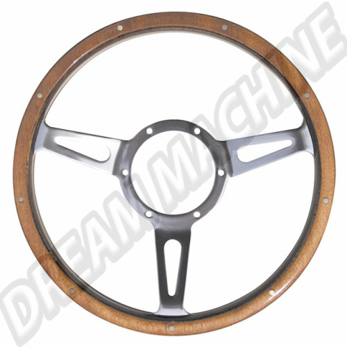 Volant bois Classic 15" avec branches en alu M53SPCW Sur www.dream-machine.fr