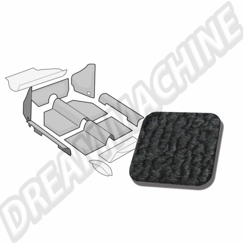 Kit moquette noir 7 pièces berline 8/59---->>7/68 3073T Sur www.dream-machine.fr