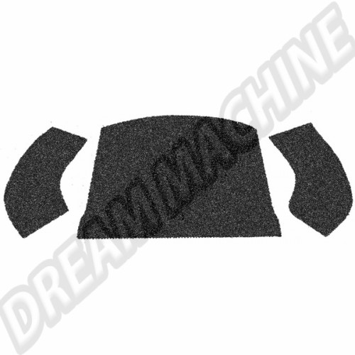 Moquette de coffre ar noir cabriolet 56-->70 00-3997-0 Sur www.dream-machine.fr