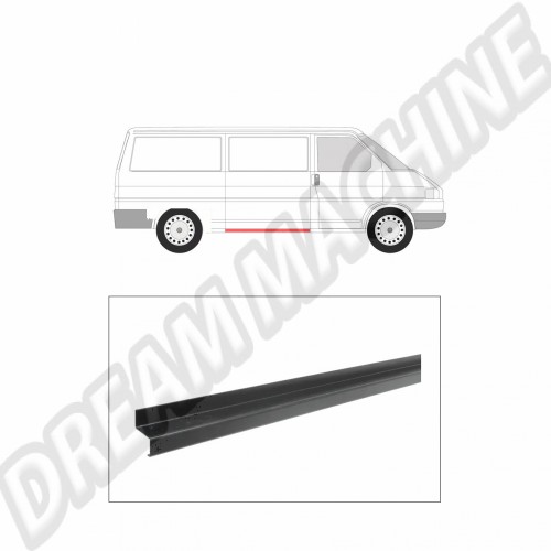 Baie Porte T4, 701809833A, Réparation VW, Porte Coulissante