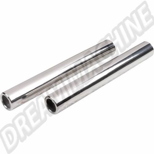 Tube sortie d'échappement inox (les 2) + colliers AC113163 Sur www.dream-machine.fr
