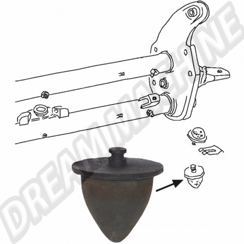Butée de suspension infèrieur 8/1967-7/1979 211401263A Sur www.dream-machine.fr