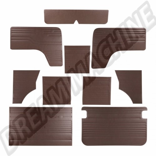 Kit de 2 panneaux de porte avant couleur Noir Bay 68-79 DM27871 Sur www.dream-machine.fr