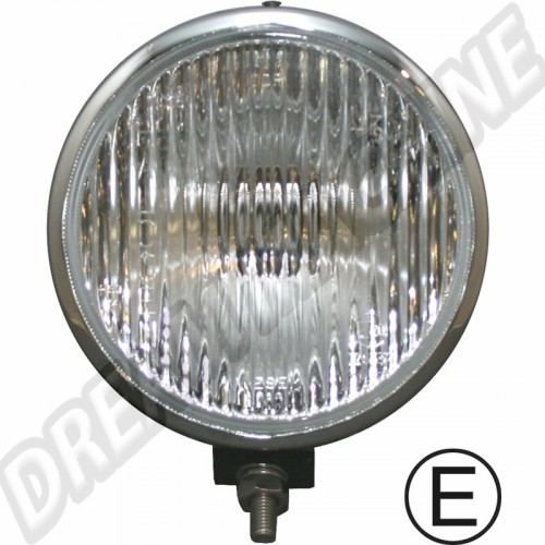 Phare antibrouillard, halogène, chromé, Ø160x60, Porsche 356, Porsche 914, VW 181, VW Karmann Ghia, VW Transporter T1, T2, T3, VW Type 1, Type 3, Type 4, AC941108