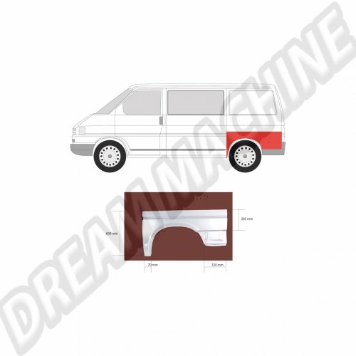 Aile T4, 701809171A, 701809171, Réparation VW