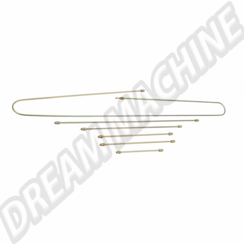 kit tuyaux rigides de frein simple circuit 58-->7/66 111698501 Sur www.dream-machine.fr