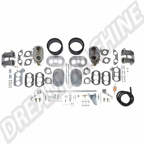Boostez votre Moteur Type 4 jusqu'à 2000cc avec notre Kit de 2 Carburateurs Deluxe EMPI Dual-D 40mm, Réf. 44-1031-0 et 44 1031 0.